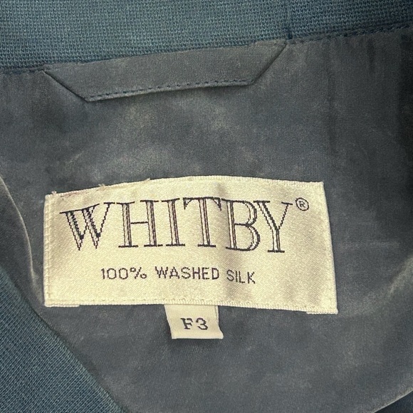 Whitby Vintage Washed Silk Bomber Jacket - Picture 4 of 5